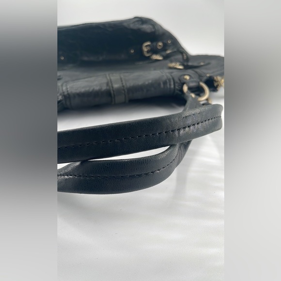 CYNTHIA ROWLEY Black Leather Vintage Women’s Shoulder - Picture 8 of 10